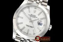 Rolex Datejust DJ2 41mm Jub Smt SS/SS Silver Wht Stick Noob A3235