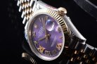 RLX200427H - GMF Rolex Datejust 36mm Steel-14K A3235 Automatic Movement m126233-0031 Purple