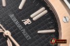 Audemars Piguet Royal Oak 15400 RG/SS Black OMF 1:1 MY9015 Mod 3120