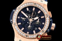 Hublot Big Bang Evolution DIAM/RG/RU Blue Skele A7750 Mod