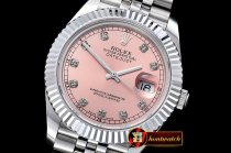 Rolex Datejust II DJ2 41mm Jub Flt SS/SS Rose Gold Diams BP A323