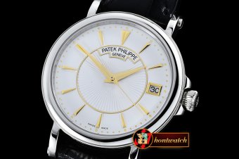 PP0205B - 5153 Calatrava SS/LE White Asia 2824 Mod