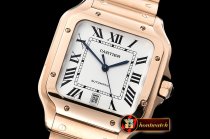 Cartier Santos De Cartier 2018 Mens XL RG/RG Wht BVF MY9015
