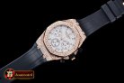 AP0369C - Royal Oak Ladies Chrono RG/RU Wht Diam Diam Bez VK64