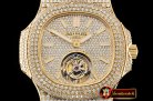 Patek Philippe Nautilus 40mm Tourbillon Fantasy DIAM/YG Asia HW Tourb