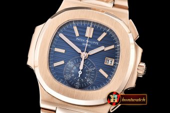 PP0199A - 5980 Nautilis Chrono RG/RG Blue BP A-7750