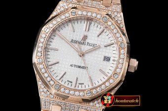 AP0363B - Royal Oak 15400 RG/RG Diam White JHF M-9015/3120