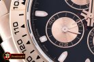 Replica Rolex Daytona 18K RG Wrp RG/LE Blk Stk BP A7750 Mod4130