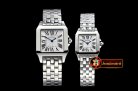 Cartier Santos Demoiselle Ladies SS/SS White Swiss Quartz