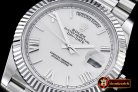 Replica Rolex DayDate 40mm SS/SS White Roman Flut BP A2836 Mod32