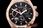 VACH. CONSTANTINE Overseas Dual Time Power Reserve RG/RG Blk TWA A1222