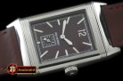 JL079E - Reverso Classique SS/LE Brown Num/Stk Jap Qtz