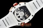 Richard Mille RM011 Felipe Massa Wht CER/RG/VRU Skele KVF A7750 Mod
