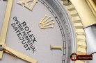 Rolex Datejust DJ 36mm Oyst Flt YG/SS Light Grey Roman BP A3135