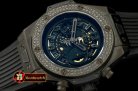 HUB0329C - Big Bang All Black Unico PVD/RU Skeleton Asian 7750