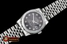 Rolex DateJust Jub Flt SS/SS Dark Grey Diam BP A3135 Mod