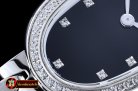 Longines Elegance Ladies Diams SS/SS Black TWF Swiss Qtz