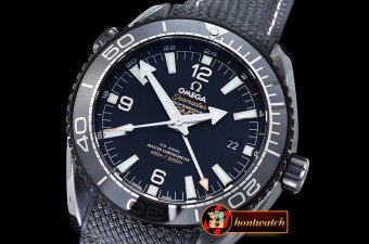 Omega Planet Ocean Deep Black CER/RU Black BP A2836 Mod