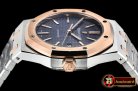 Audemars Piguet Royal Oak 15400 RG/SS Blue OMF 1:1 MY9015 Mod 3120