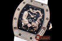 Richard Mille RM051-01 Tiger Diams RG/RU (Wht) KVF MY8215 Mod