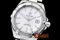 Tag Heuer AquaRacer Calibre 5 SS/SS White Asia 2824