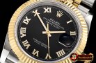 Rolex DateJust 36mm Jub Flt YG/SS Black/Rmn BP A2813