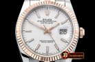 Rolex DateJust 36mm Jub Flt 904L RG/SS Wht/Stk GMF A2836