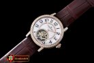 JL090 - Rendez-Vous Tourbillon RG Diamonds Paved Bezel White MOP