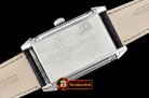 JAEGER LE COULTRE JL Reverso Automatic SS/LE White/Stk/Num Asia