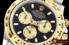 Rolex Daytona 116523 YG/SS Blk/Gold Stk OMF A7750 Mod