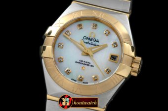 OMG0351B - Double Eagle Ladies Auto SS/YG Wht Diamonds J-Miyota