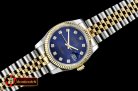 Rolex DateJust Jub Flt YG/SS Dark Blue Diam BP A3135 Mod