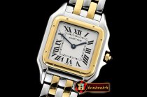Cartier Panthere Secrete De Ladies YG/SS Wht BVF Swiss Qtz