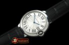 CAR0330A - Ballon De Cartier Mid SS/LE White Roman Miyota