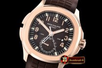 Patek Philippe Aquanaut Travel Time 5164A RG/RU Brown GRF MY9015 Mod