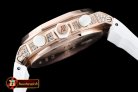 AP0369D - Royal Oak Ladies Chrono RG/RU Wht Diam Diam Bez VK64