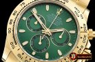 Replica Rolex Daytona 18K YG Wrp YG/YG Grn Stk BP A7750 Mod4130