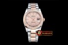 Rolex Datejust DJ 36mm Oyst Flt RG/SS Rose Stick BP A3135 Mod