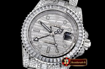 Rolex GMT II 116769 Ice DIAMS/SS/SS Diams TWF Asia 2836