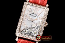 Franck Muller Long Island Peony DIAM/SS/LE (Red) White MOP Swiss Qtz