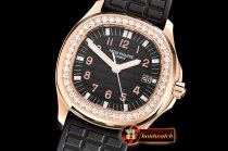 Patek Philippe Aquanaut Ref.5068R 35mm RG/RU Black PPF Swiss Qtz