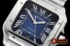 Cartier Santos De Cartier 2018 Mens XL SS/SS Blue BVF MY9015