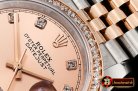 Rolex DateJust 36mm Jub Diam RG/SS Rose/Dm BP A2813