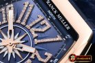 Franck Muller Vanguard Mens V45 RG/LE/RU Blue Diams ABF A2824
