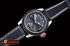 JAEGER LE COULTRE AMVOX3 Tourbillon GMT SS/LE Black/Wht Asia 23J