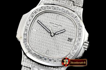 Patek Philippe Nautilus 5711 40mm Diams SS/SS Diams Miyota 9015 Mod