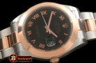 R2DJ0193B - SS/RG Oyster Black Roman Asian Eta 2836-2