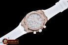 AP0369D - Royal Oak Ladies Chrono RG/RU Wht Diam Diam Bez VK64