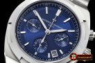 VACH. CONSTANTINE Overseas Chronograph SS/SS Blue Asia 7750 Mod 5200