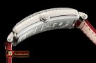 Franck Muller Long Island Ld 952QZ DIAM/SS/LE (Red) Wht GF Swiss Qtz
